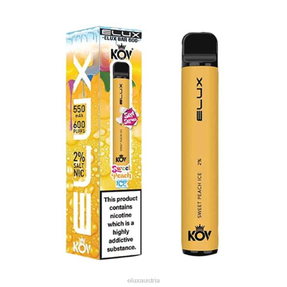 Elux Kaufen Österreich - Elux Bar Einweg-Vaporizer der Sweet-Serie süßes Pfirsicheis VV80105