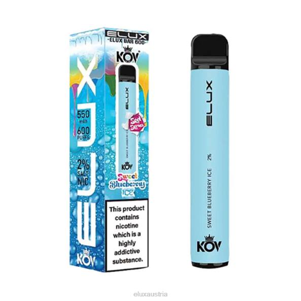 Elux Vape Kaufen - Elux Bar Einweg-Vaporizer der Sweet-Serie süßes Blaubeereis VV80106