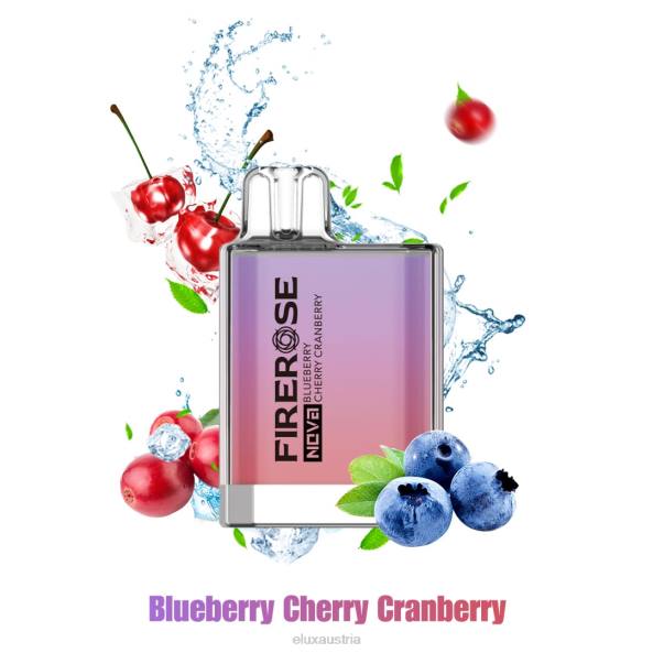 Elux Vape Amazon - Elux Firerose Nova 600 Züge Einweg-Vaporizer Heidelbeere, Kirsche, Cranberry VV8018