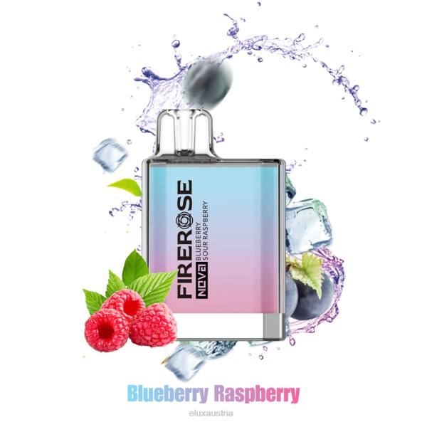Elux Vape Flavours - Elux Firerose Nova 600 Züge Einweg-Vaporizer Heidelbeere, saure Himbeere VV8019