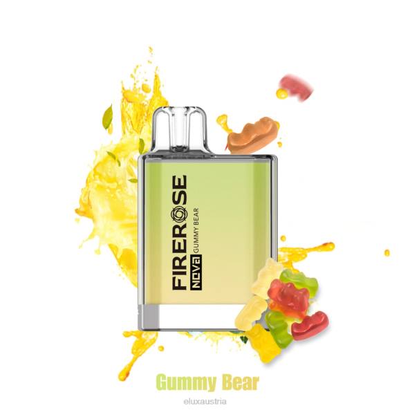 Elux Vape Österreich - Elux Firerose Nova 600 Züge Einweg-Vaporizer Gummibär VV8024