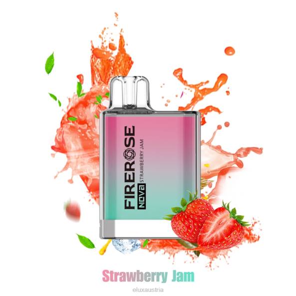 Elux Wholesale Österreich - Elux Firerose Nova 600 Züge Einweg-Vaporizer Erdbeerkonfitüre VV80110