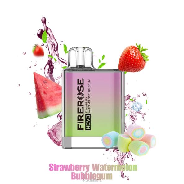 Elux Österreich - Elux Firerose Nova 600 Züge Einweg-Vaporizer Erdbeer-Wassermelonen-Kaugummi VV8021