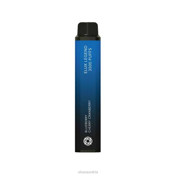 Elux Austria - Elux Legend 3500 Züge Einweg-Vaporizer Heidelbeere, Kirsche, Cranberry VV8033