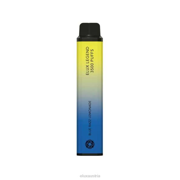Elux Vape Flavours - Elux Legend 3500 Züge Einweg-Vaporizer Blue Razz Limonade VV80119