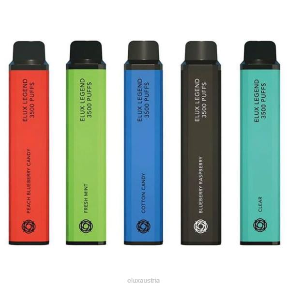 Elux Vape Österreich - Elux Legend 3500 Züge Einweg-Vaporizer Blaubeer-Himbeer-Granatapfel VV80124