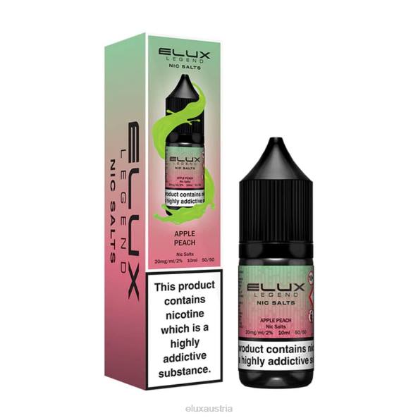 Elux Shop Österreich - Elux Legend Schönes Salz 10 ml Apfel-Pfirsich VV8037