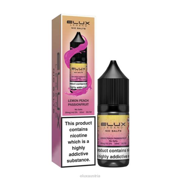 Elux Shop Österreich - Elux Legend Schönes Salz 10 ml Zitronen-Pfirsich-Passionsfrucht VV8067