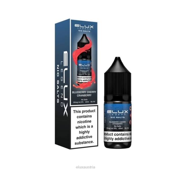 Elux Österreich - Elux Legend Schönes Salz 10 ml Heidelbeere, Kirsche, Cranberry VV801